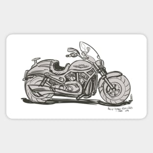 Motorcycle Sketch 1 Magnet